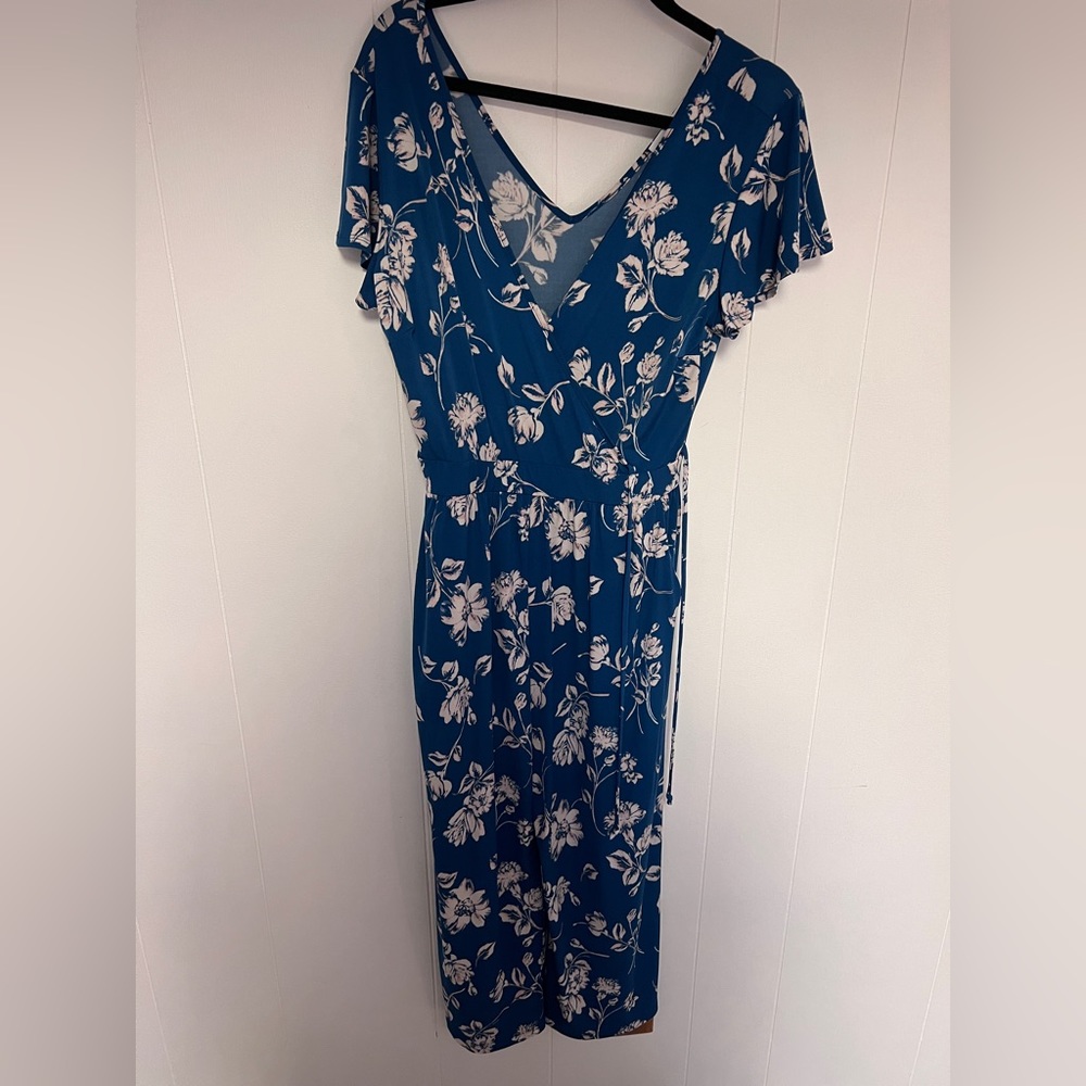 Kaileigh Blue Floral Jumpsuit